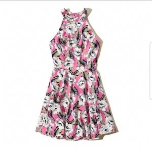 Pink floral Hollister scater dress